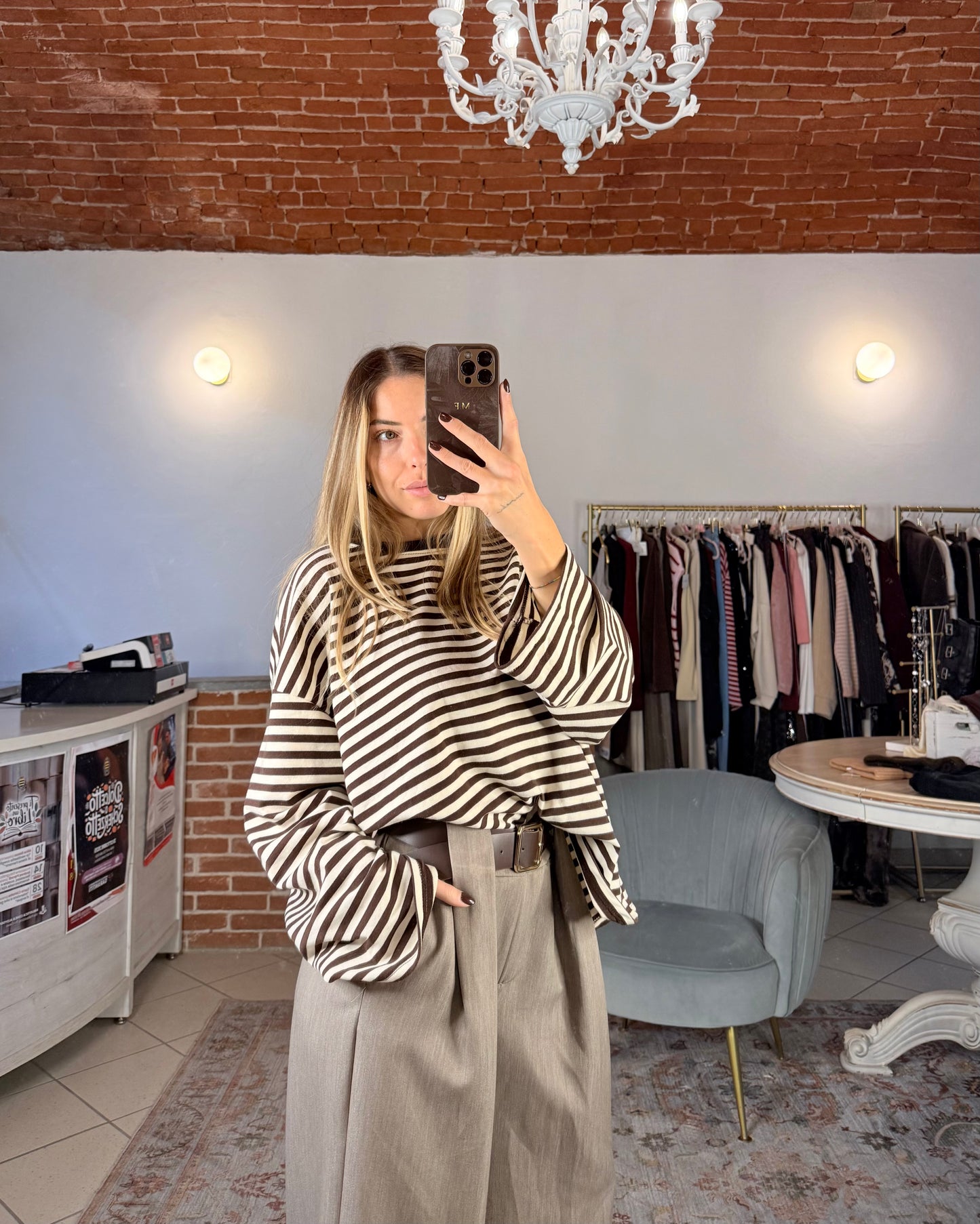 Oversized cotton sweater