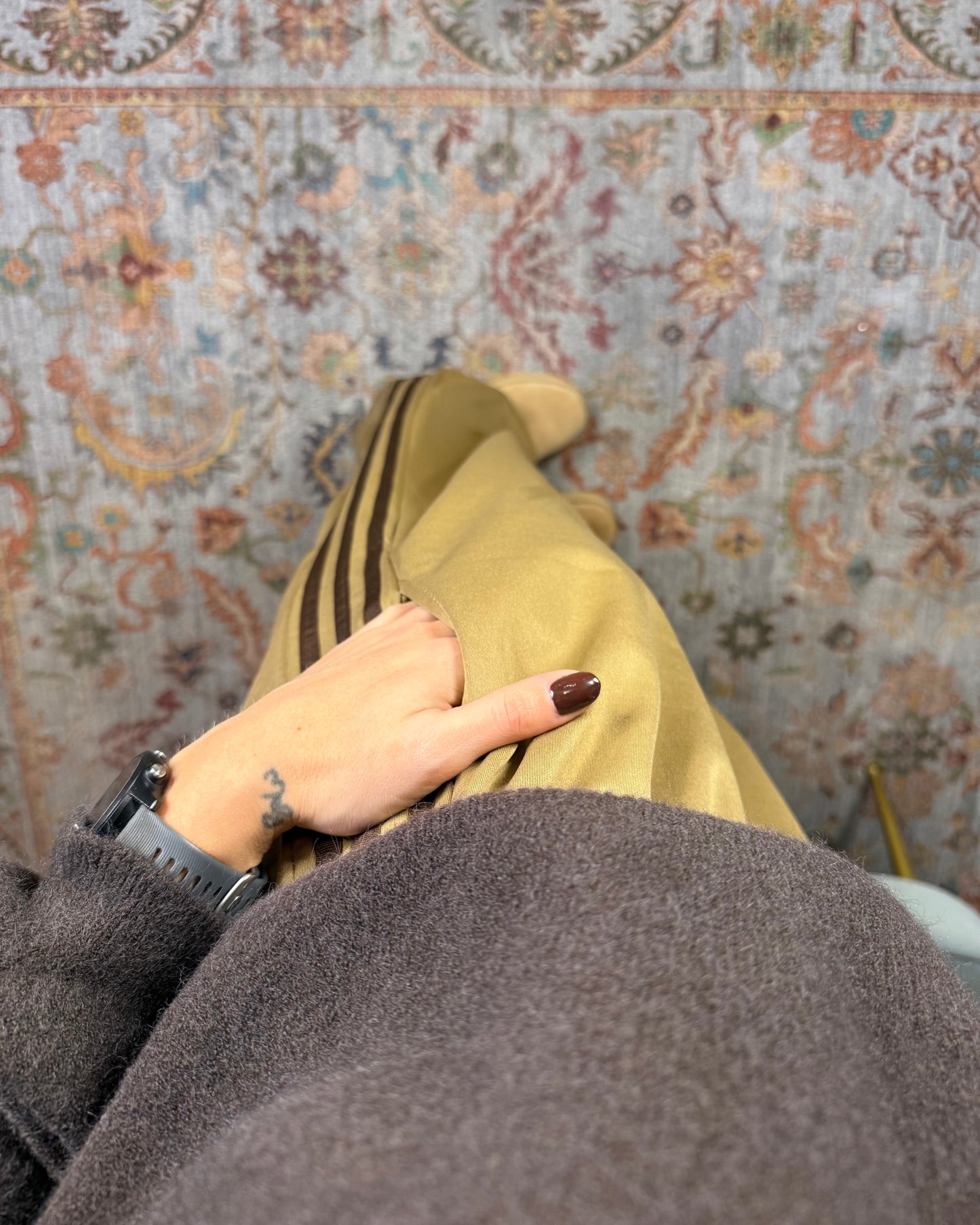 Acetate tracksuit trousers