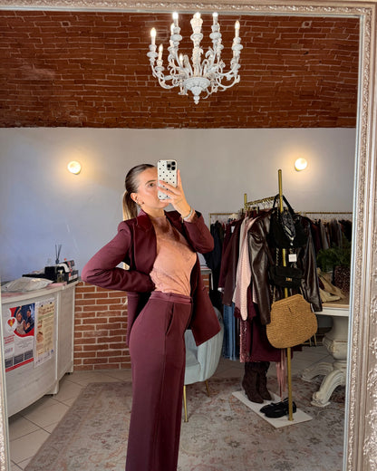 Tailleur inserti raso