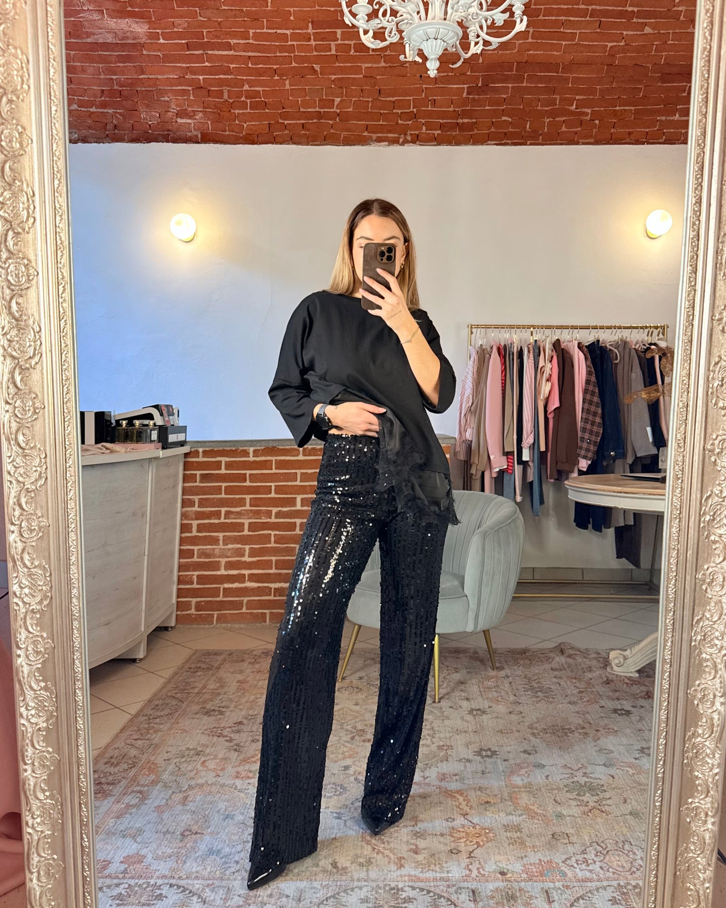 Pantalone paillettes