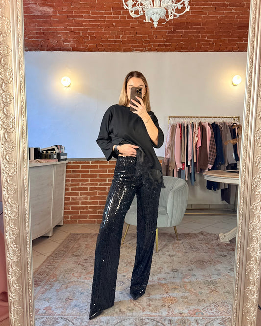 Pantalone paillettes