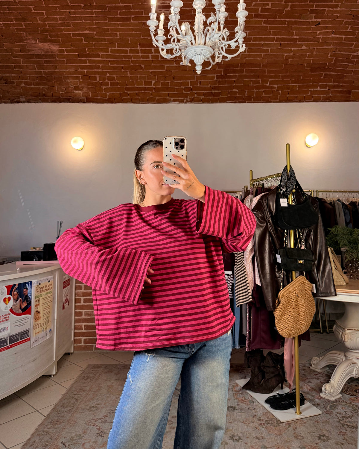 Maglia oversize a righe