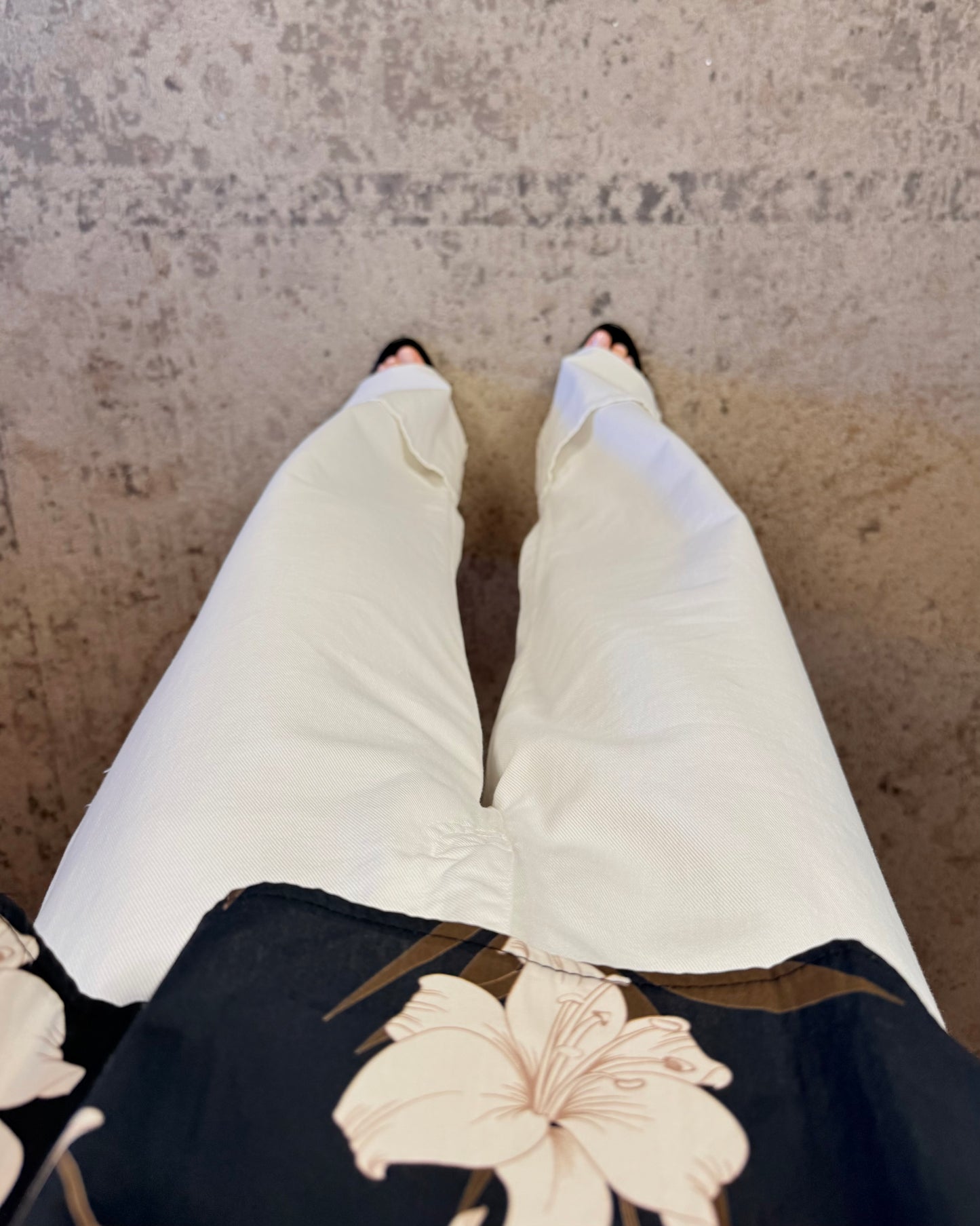 Jeans maxi risvolto