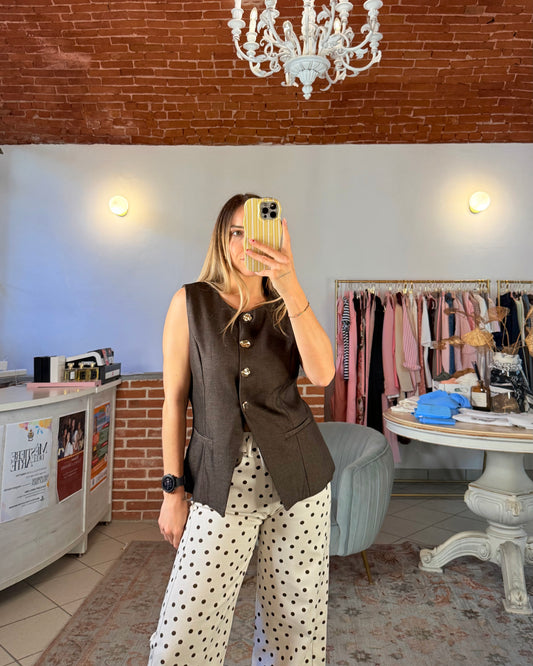 Gilet con bottoni