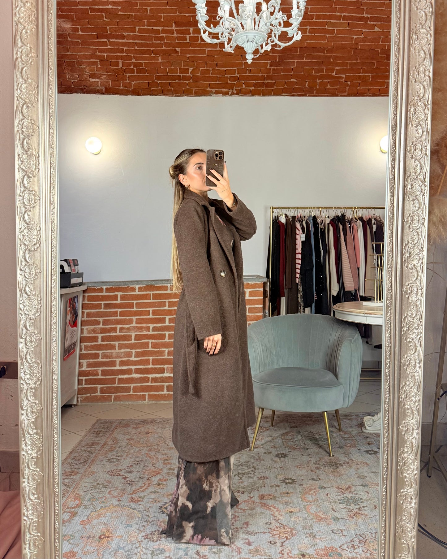 Coat with belt