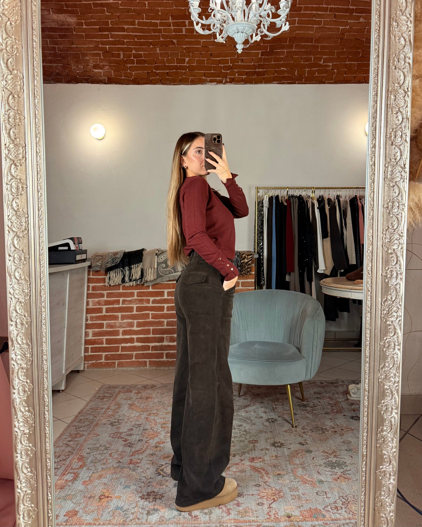 Pantalone in velluto