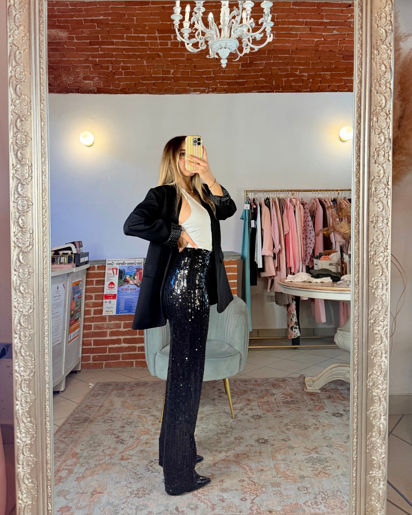 Pantalone paillettes