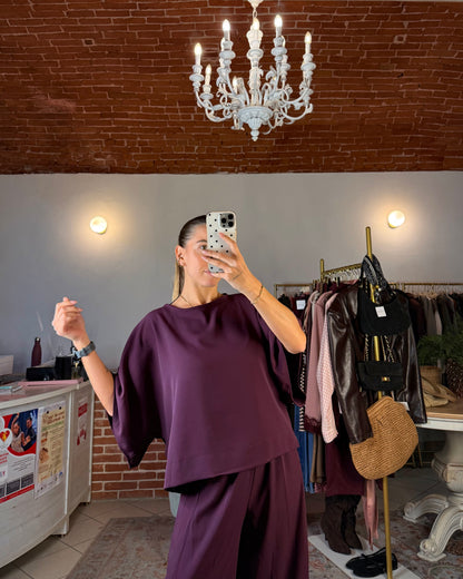 Blusa in tessuto fluido