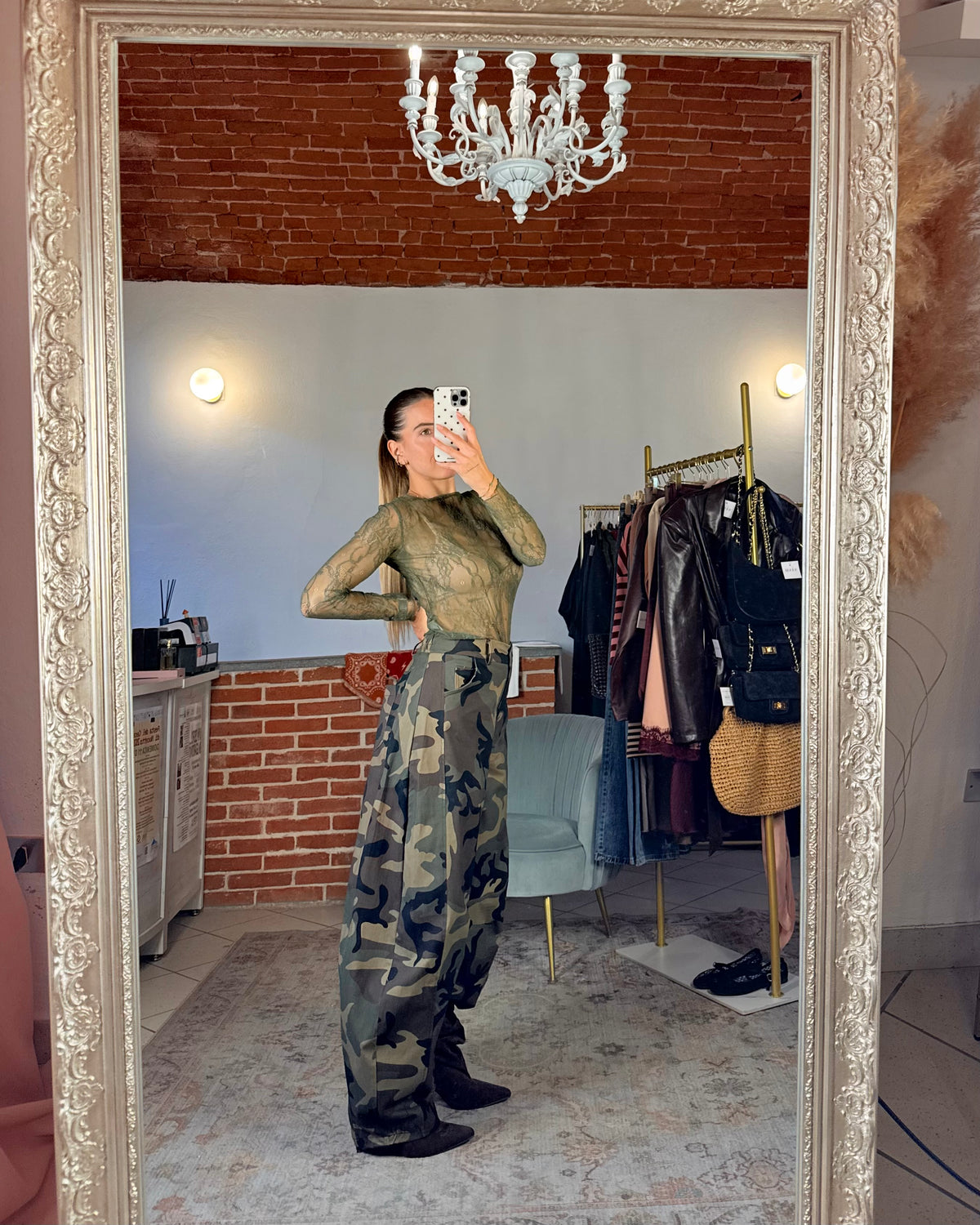 Pantalone balloon camouflage