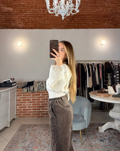 Pantalone in velluto a sigaretta