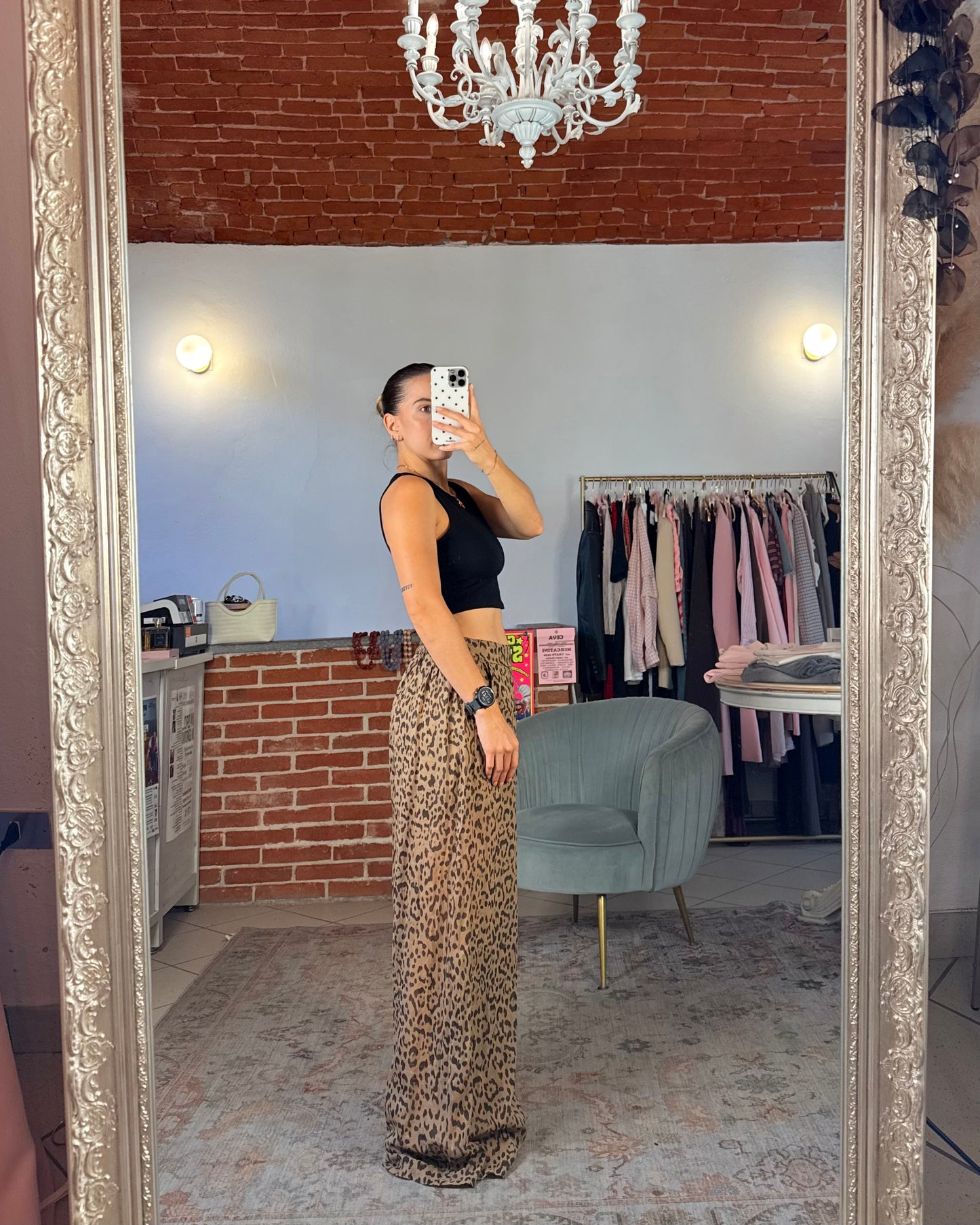 Pantalone Leo in mussola di cotone