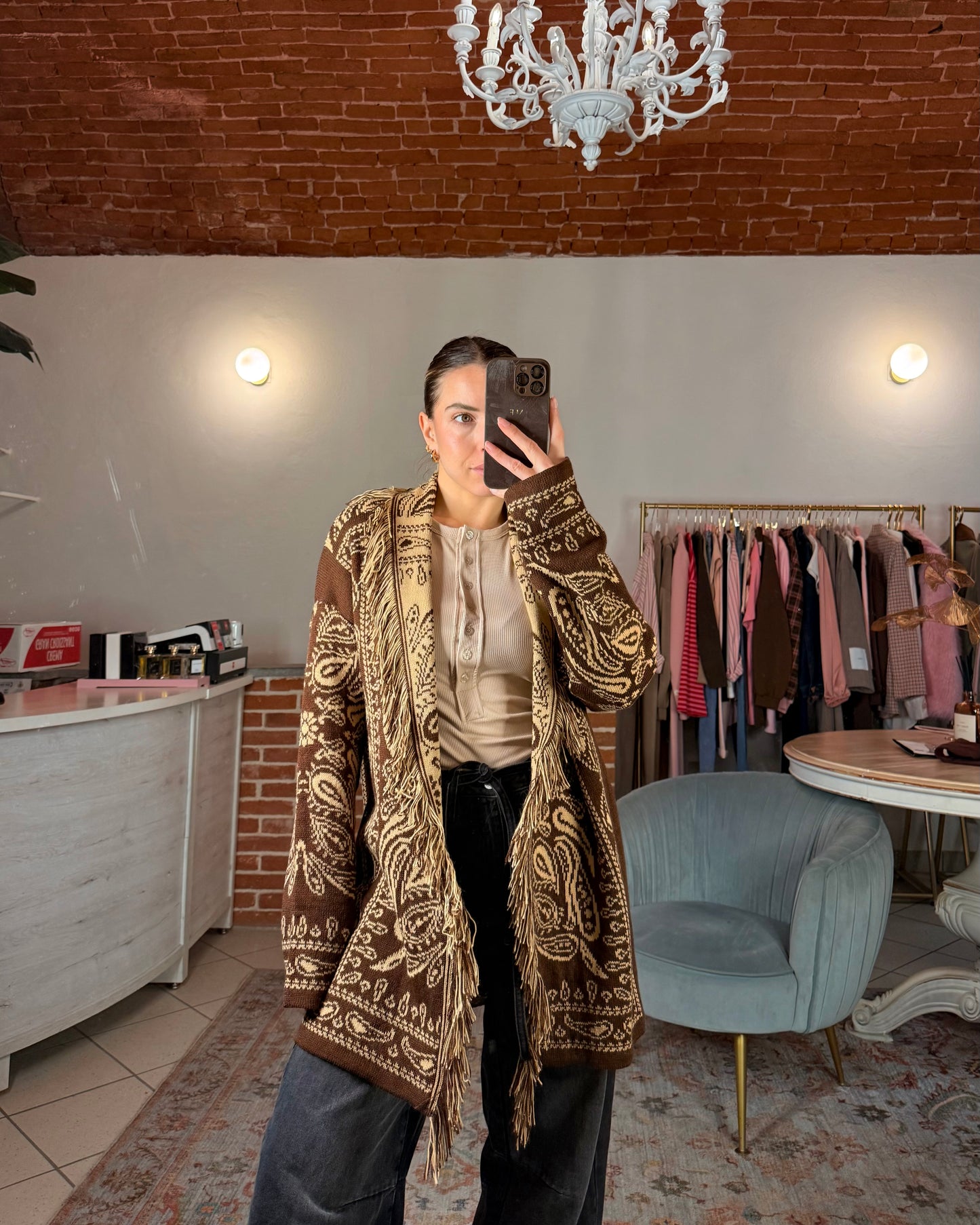Cardigan paisley
