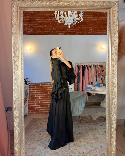 Pantalone over in mussola di cotone