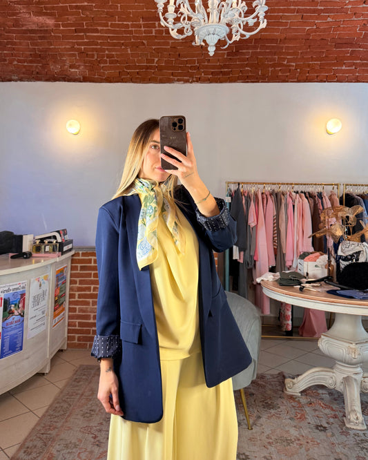 Blazer over senza bottoni