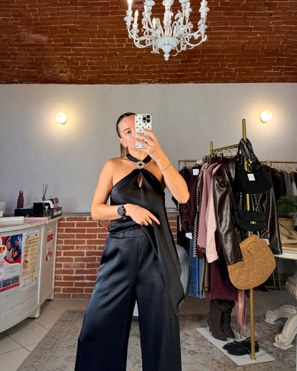Pantalone in raso