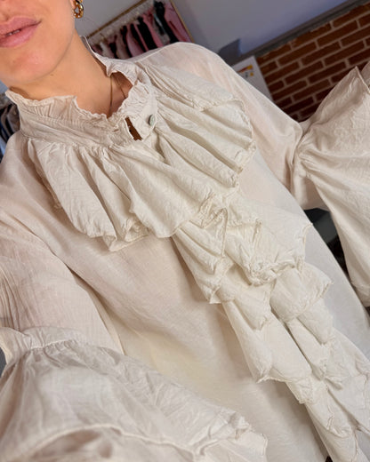 Camicia over con rouches
