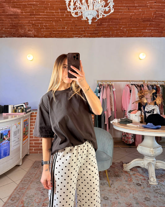 T-shirt oversize spalline imbottite