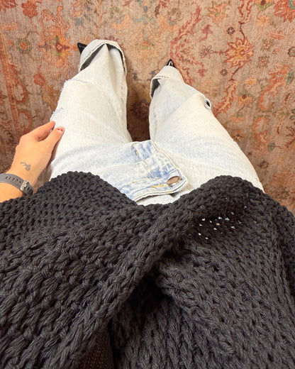 Maglia in cotone con torchon