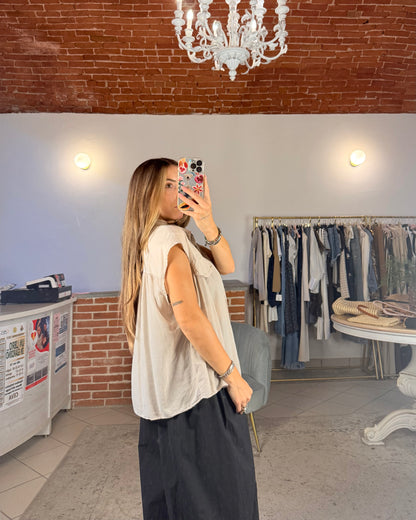 Blusa smanicata
