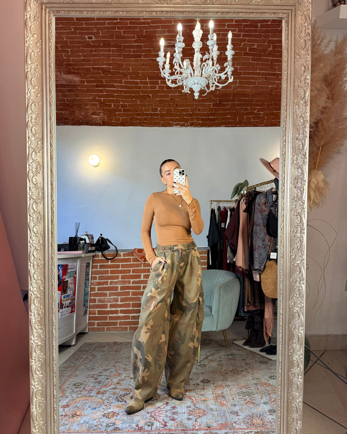Jeans baggy camouflage