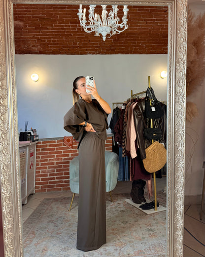 Pantalone in tessuto fluido