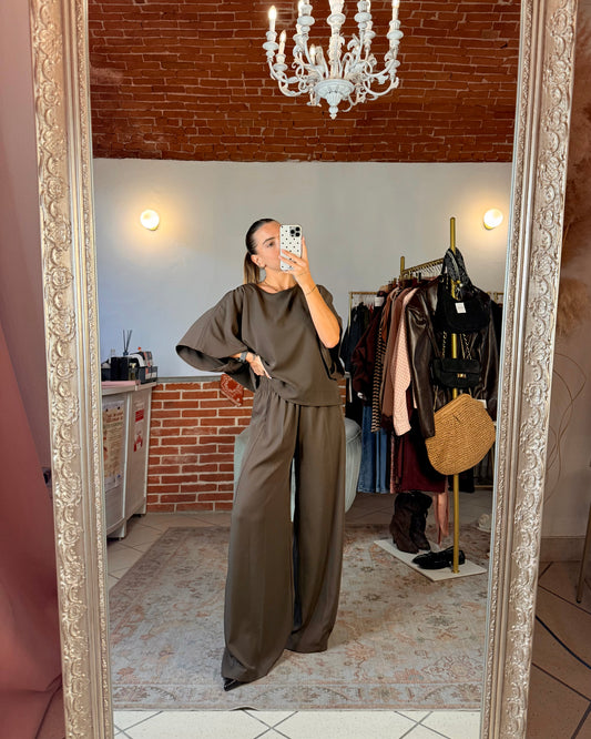 Pantalone in tessuto fluido