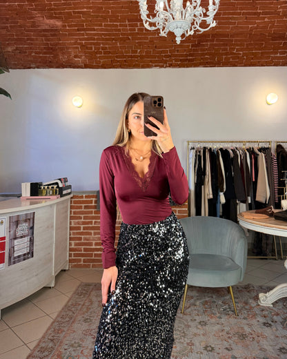 Longuette à sequins