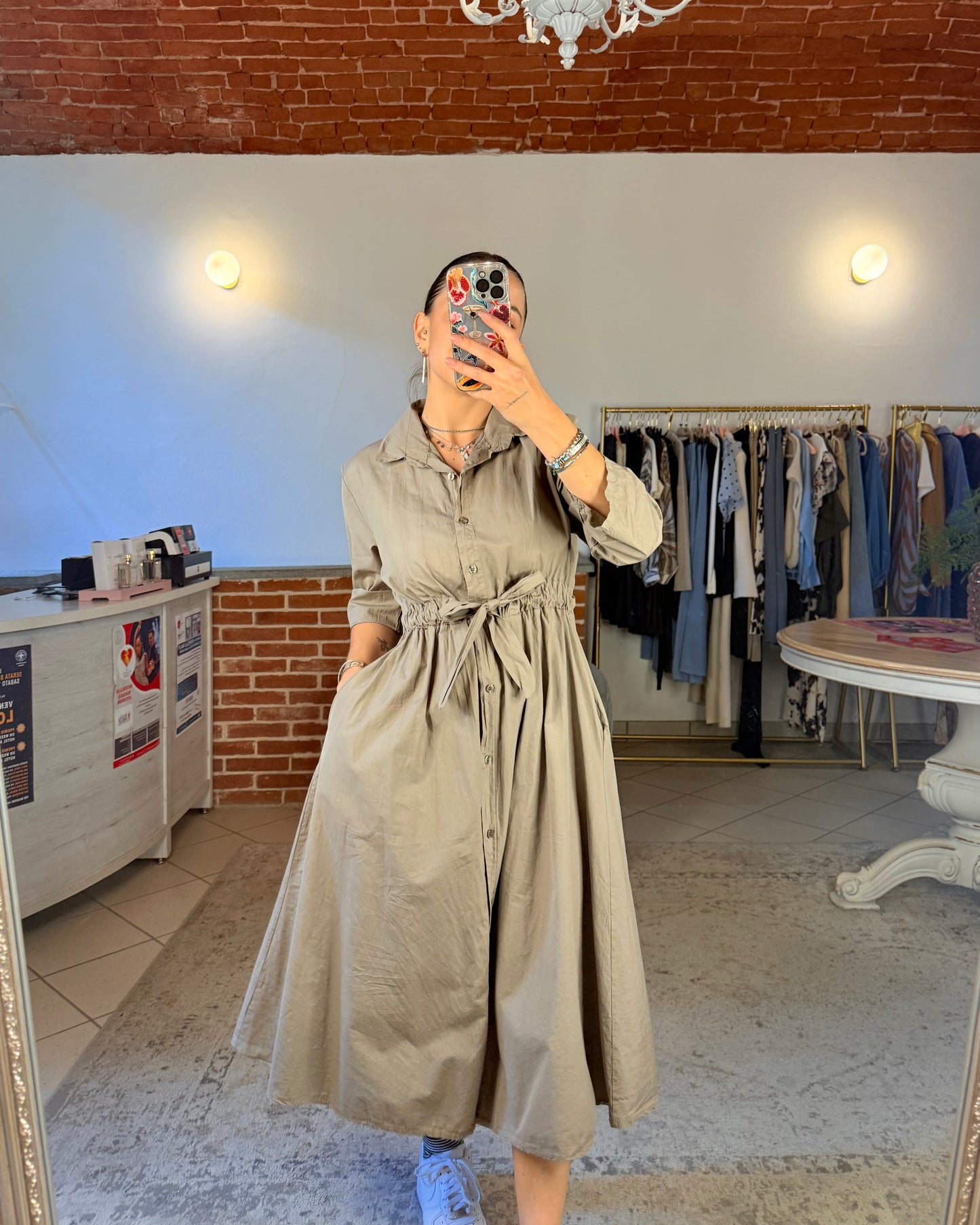 Abito chemisier in cotone
