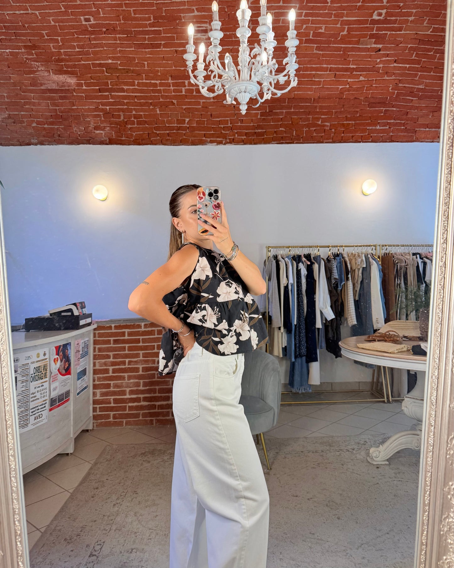 Jeans maxi risvolto