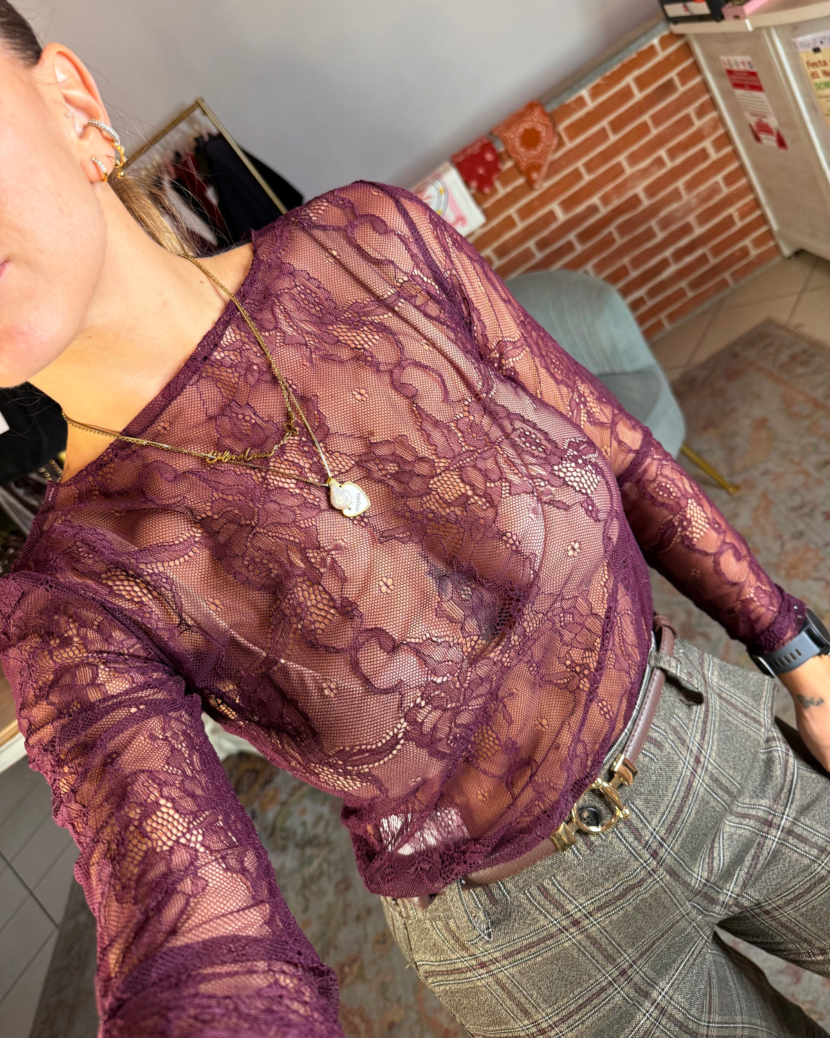 Maglia in pizzo