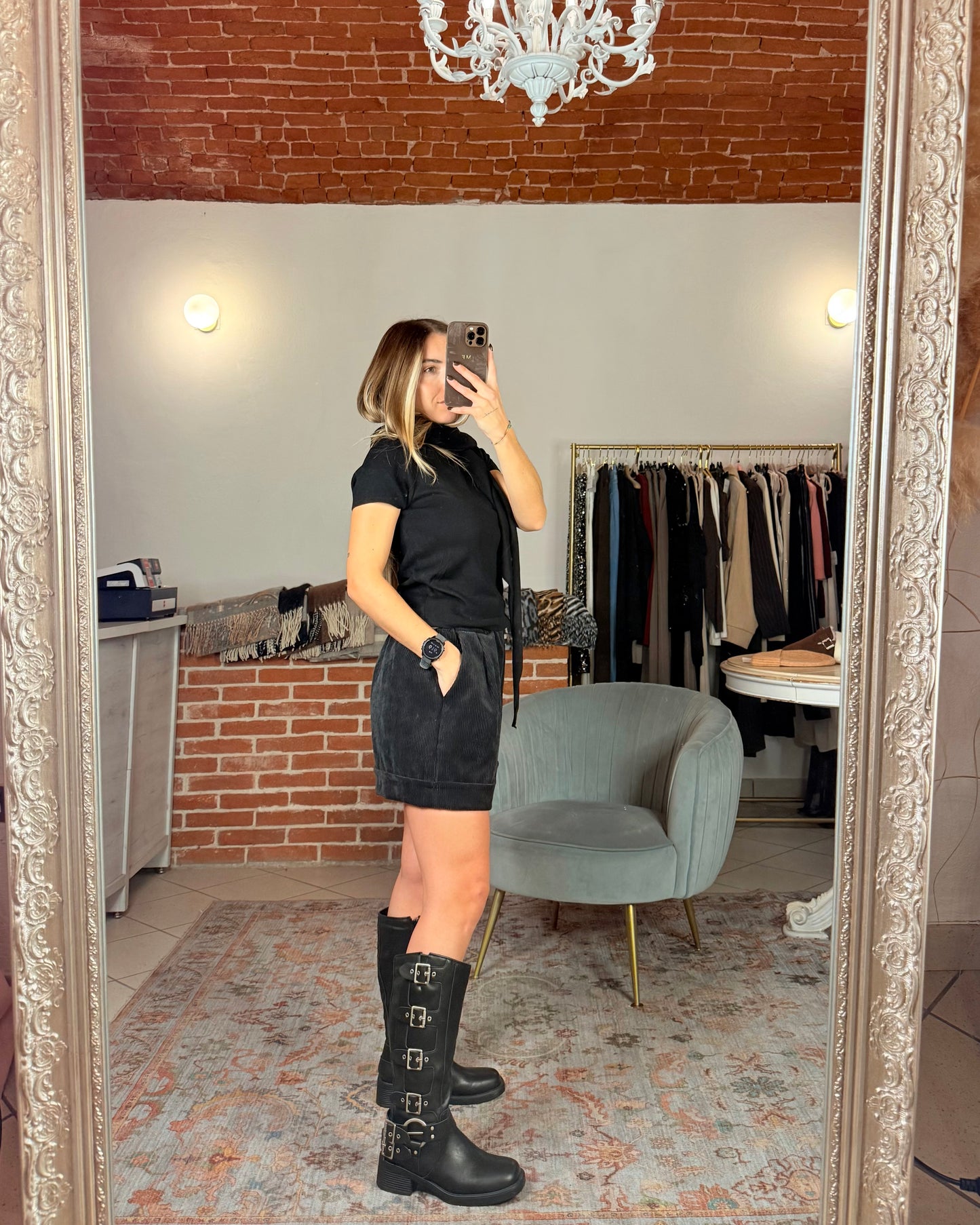 Pantaloncino in velluto