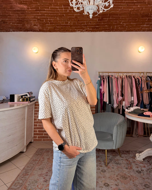 T-shirt pois relaxed fit