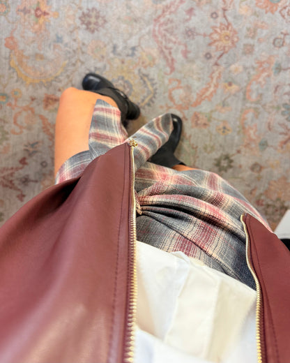Giacca bomber in ecopelle