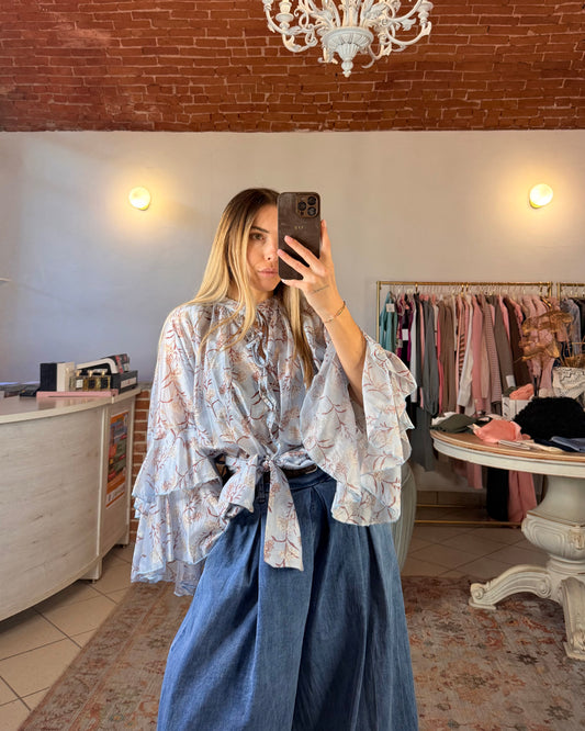 Blusa fantasia fit over