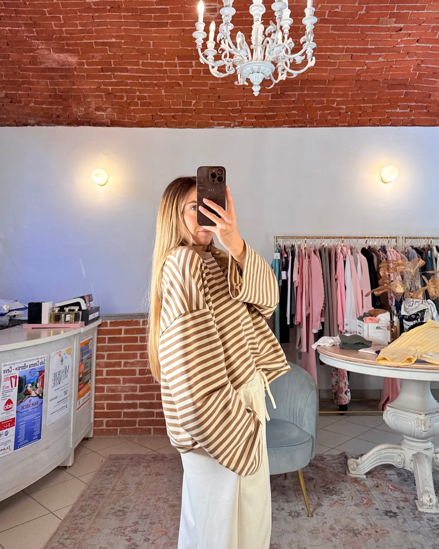 Maglia oversize a righe