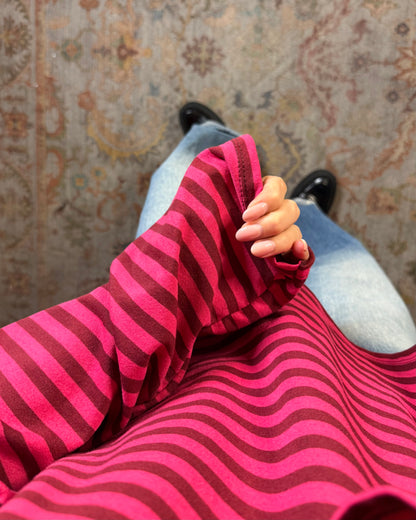 Maglia oversize a righe