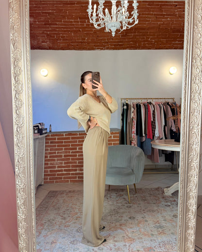 Pantalone in tessuto fluido