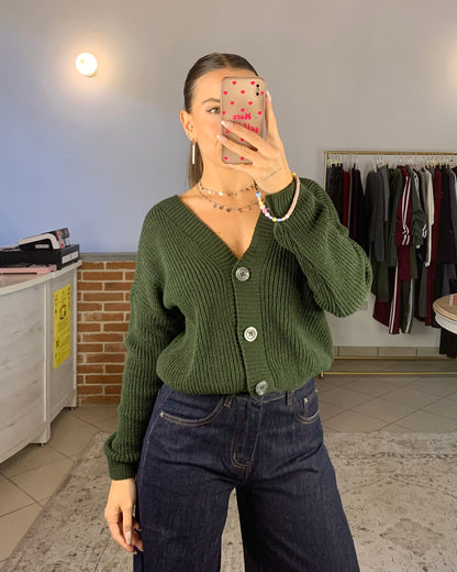 Cardigan con bottoni