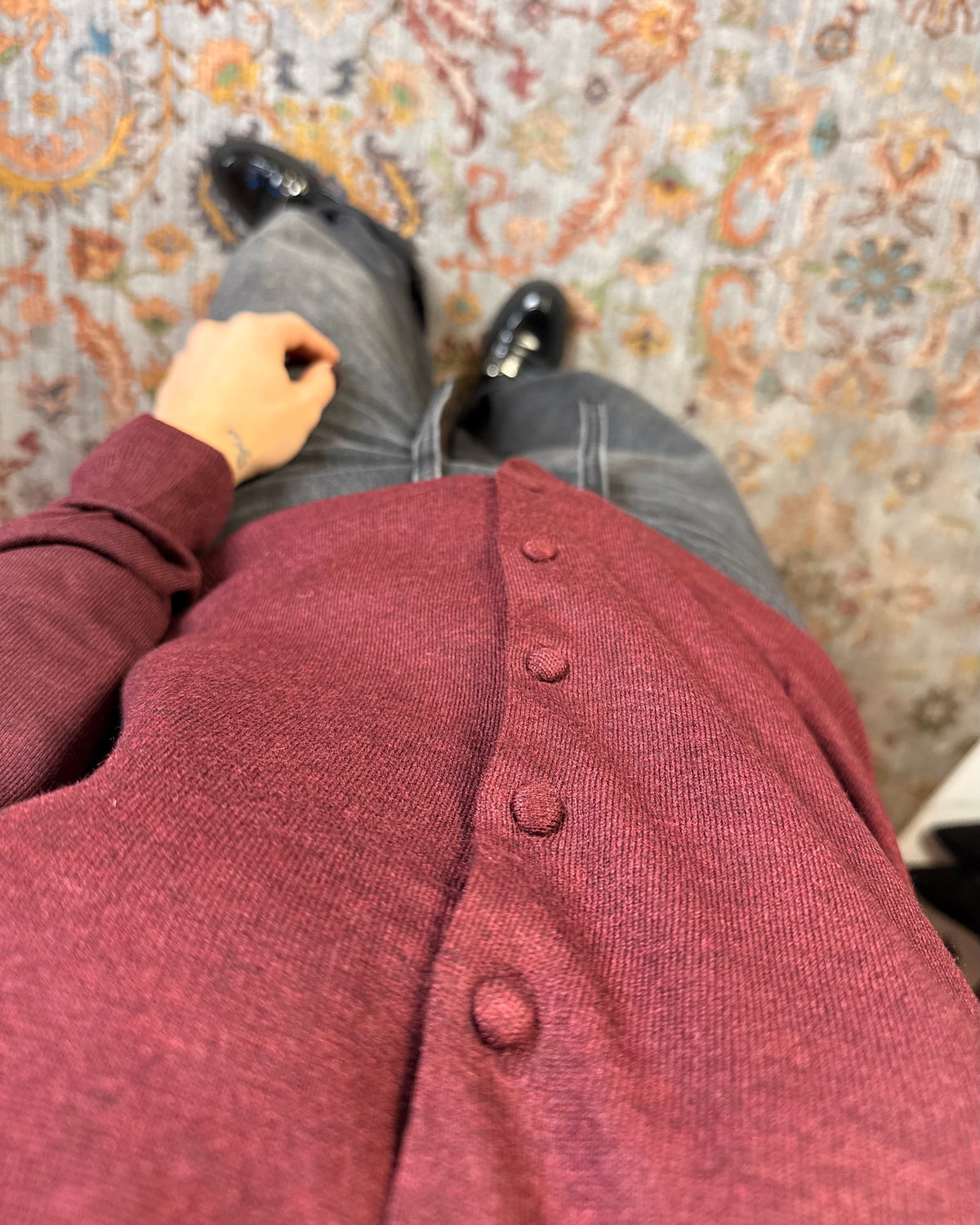 Cardigan con bottoncini