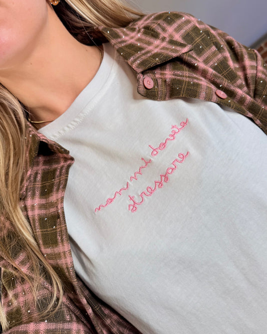 T-shirt “non mi dovete stressare”