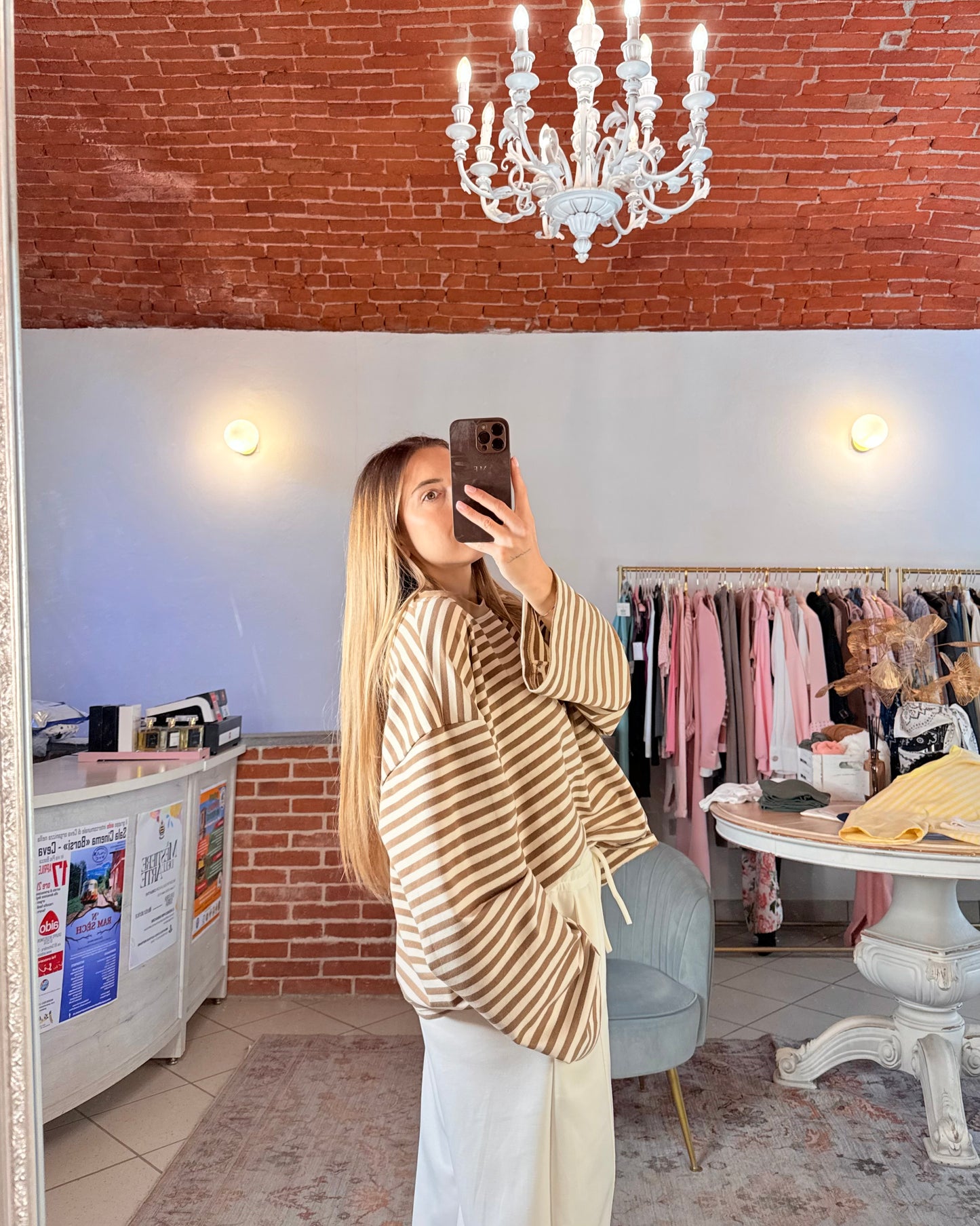 Maglia oversize a righe