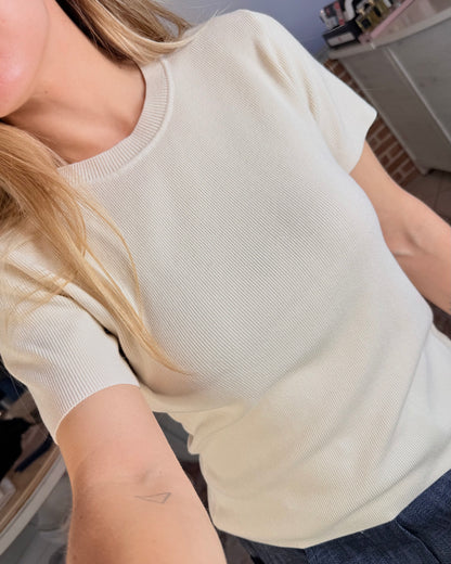 T-shirt in maglia di viscosa