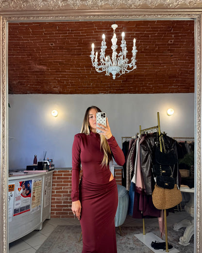 Abito lungo cut out