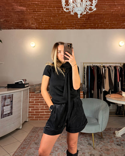 T-shirt in misto lana con bandana