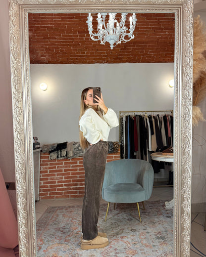 Pantalone in velluto a sigaretta