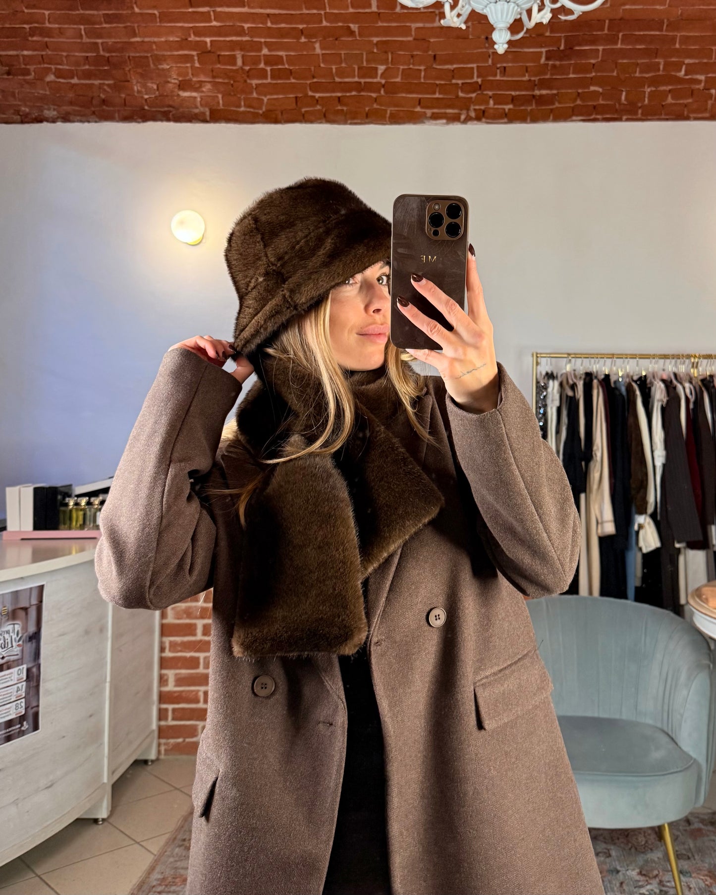 Cappello eco pelliccia