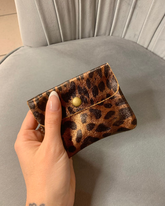 Portafoglio mini in vera pelle