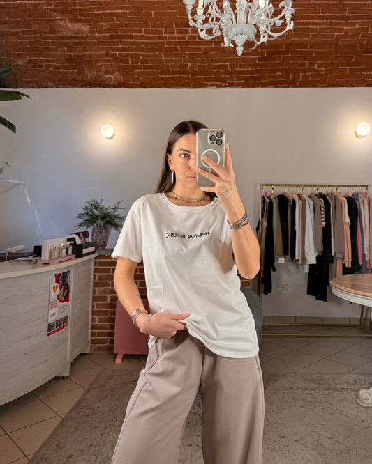 T-shirt “Ho il mal di gente”