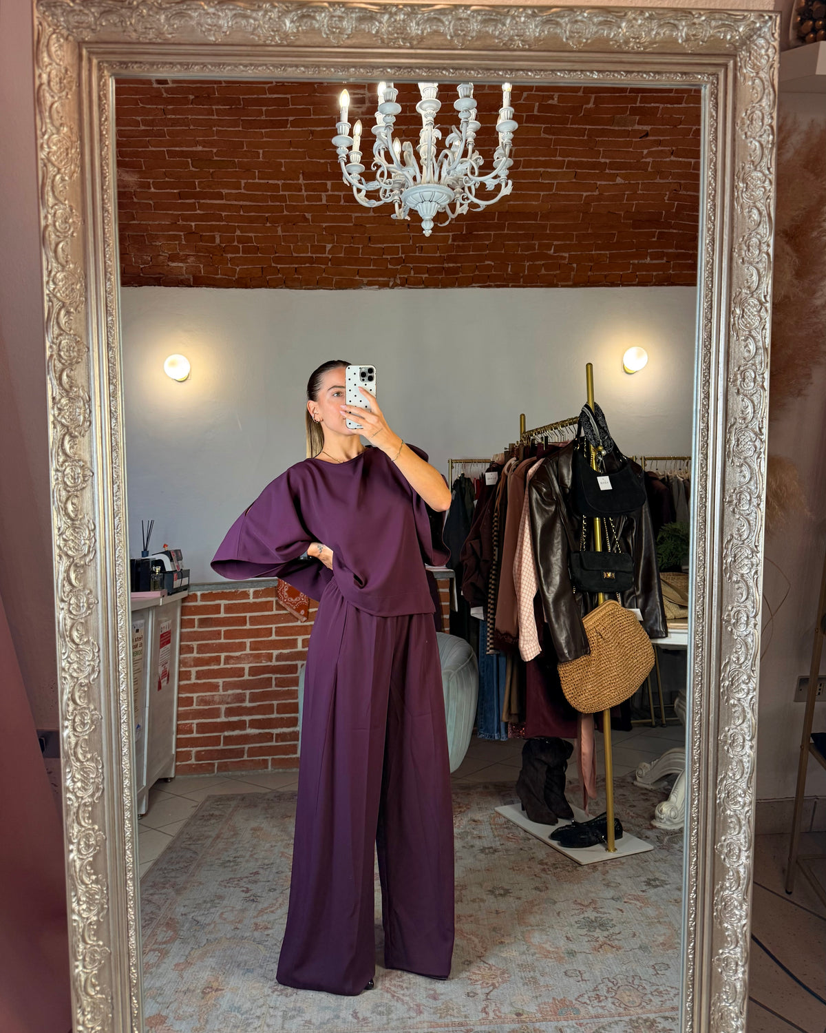 Pantalone in tessuto fluido