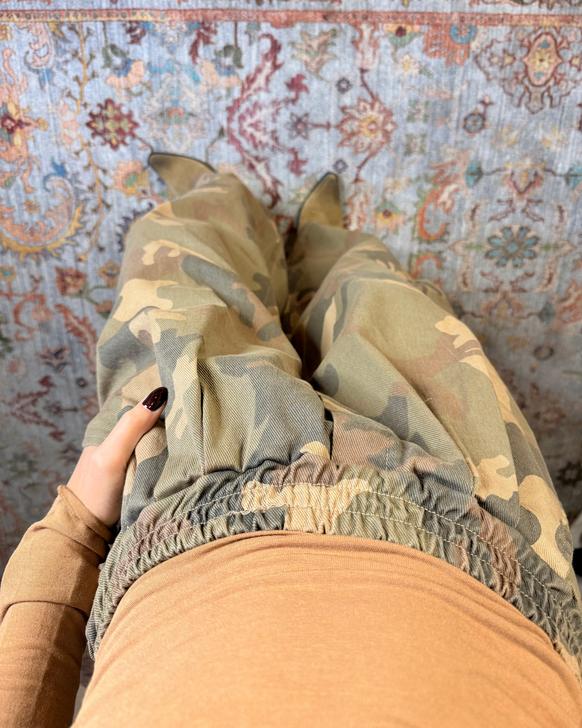 Jeans baggy camouflage